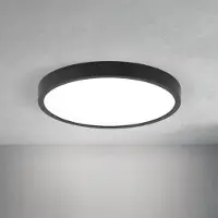 Orion LED taklampa Disc, dimbar, Svart, Vardagsrum / matsal, Aluminium / grå / zink, Modern, LED-taklampa