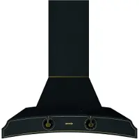Gorenje Classico DK63MCLB - Kåpa - skorsten - bredd: 60 cm - djup: 50 cm - utsug och återcirkulering (-) - matt black