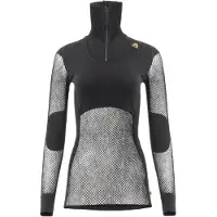 Aclima WoolNet Polo With Zip Woman Jet Black