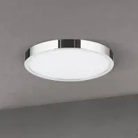 Orion LED taklampa Disc, dimbar, Förkromad / silver, Vardagsrum / matsal, Aluminium / grå / zink, Modern, LED-taklampa