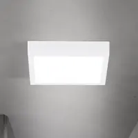Orion LED taklampa Disc, dimbar, Vitt / opal, Vardagsrum / matsal, Aluminium / grå / zink, Modern, LED-taklampa