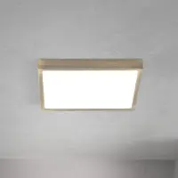 Orion LED taklampa Disc, dimbar, Brun / mässing, Vardagsrum / matsal, Aluminium / grå / zink, Modern, LED-taklampa