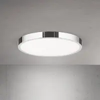 Orion LED taklampa Disc, dimbar, Förkromad / silver, Vardagsrum / matsal, Aluminium / grå / zink, Modern, LED-taklampa