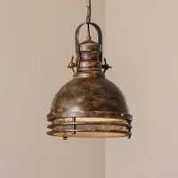 Opviq Hänglampa Saglam , dimbar, Brun / mässing, Vardagsrum / matsal, Metall, Vintage, Pendellampa