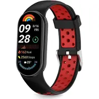 Tech-Protect IconBand Air-rem för Xiaomi Smart Band 8 / 9 / 10 / NFC - Svart och Röd