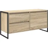 vidaXL TV-skåp med låda Sonoma 100 x 36 x 49.5 cm Konstruerat trä