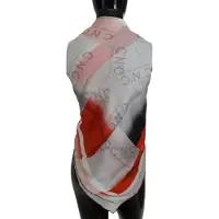 Costume National Sidenhalsduk Geometriskt Mönster