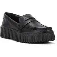 Clarks Torhill Penny Läder Dam Svarta Komfortskor