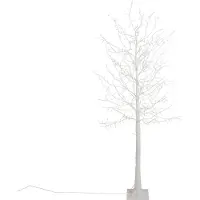 Julgransgolvlampa vit träd 180 cm inkl. LED med timer IP44 - Ki