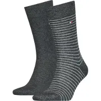 Tommy Hilfiger Small Stripe Classic Socks 2 Pairs Grå EU 43-46 Man