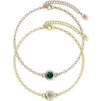 MYC Paris Armband med födelsestenar - guld, roséguld och multi