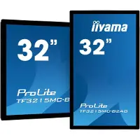 Iiyama ProLite TF3215MC-B2AG - LCD-skärm - 32 (31.5 visbar) - öppen ram - pekskärm - 1920 x 1080 Full HD (1080p) - VA - 500 cd/m² - 3000:1 - 8 ms - HDMI, VGA, DisplayPort - svart