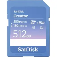 SanDisk Creator 512gb V60 Minneskort
