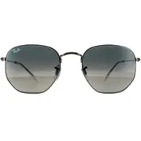 Ray-Ban Square Unisex Gunmetal Mörkgrå Gradient Solglasögon