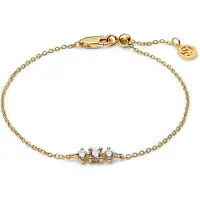 Sif Jakobs Essenza Lucente Tre guldpläterad silverarmband SJ-B2703-CZ-YG