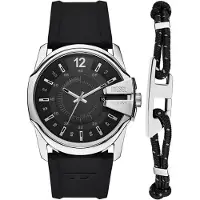 Diesel Analog klocka 'MASTER CHIEF' svart / silver