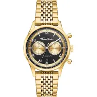 Thomas Sabo Rebel at Heart Chronograph gold black WA0376-264-203-40 MM