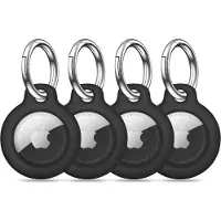 Tech-Protect Rough, 4-pack fodral för Apple AirTag 1 / 2 – svart