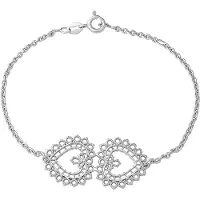 Lempikoru Pitsisydän silverarmband 35 312 00 190