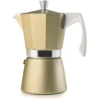 Jamon Espressokanna - Ibili - Evva Golden - 6 Koppar - 300 ml - Gjutaluminium - Induktion