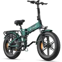 KUKIRIN Elcykel - ENGWE - ENGINE PRO 2.0 - 16Ah 48V Batteri - Räckvidd 150 km - Hopfällbar grön