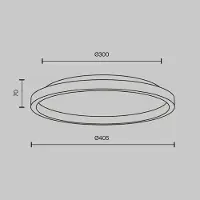 Maytoni LED taklampa Orign, Svart, Vardagsrum / matsal, Metall, Modern, LED-taklampa