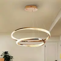 Schuller Valencia Pendellampa Orbitas, dimbar, Mässing / guld, Vardagsrum / matsal, Aluminium / grå / zink