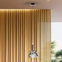 Schuller Valencia Glas pendellampa Scarlett, dimbar, Förkromad / silver, Vardagsrum / matsal, Glas, Pendellampa