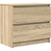 vidaXL TV-bänk sonoma ek 60x35x54 cm konstruerat trä