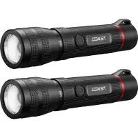Coast G60R vattentät laddningsbar ficklampa 2 st. 1000 lumen