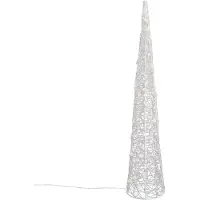 QAZQA Julgran transparent 100 cm inkl. LED IP44 - Coni