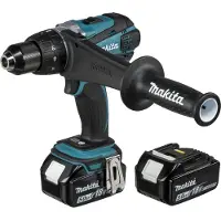 Makita DDF458RTJ - Borr - sladdlös - 2 hastigheter - nyckellös chuck 13 mm - 91 N·m - 2 batterier - 18 V