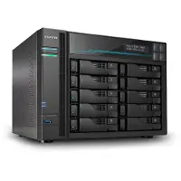 Asustor Lockerstor 10 Pro AS7110T - NAS-server - 10 fack - SATA 6Gb/s - RAID 0, 1, 5, 6, 10, JBOD - RAM 8 GB - 2.5 Gigabit Ethernet / 10 Gigabit Ethernet - iSCSI support