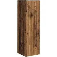 vidaXL TV Vägghylla Gammalt trä 30 x 31 x 100 cm Konstruerat trä