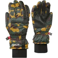 Kombi Juniors' Tucker Gloves Green Camo