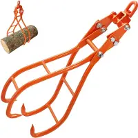 Vevor timmerklokrok, 28 tums 4-klos stockgrip för timmertänger, svängbar stålstockningstänger, Eagle Claws-design med 2205 lbs/1000 kg lastkapacitet för traktorer, fyrhjulingar, lastbilar, gaffeltruck