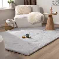 NATURL. Fluffig matta | Comfy Supreme grå hos Volero | 80x150 cm | Polyester | Enfärgad | Rektangulär | Hög lugg