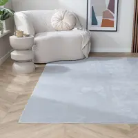 NATURL. Tvättbar matta | Vivid grå hos Volero | 80x140 cm | Polyester | Enfärgad | Rektangulär | Låg lugg