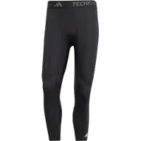 Adidas Sportbyxa 'Techfit Compression' ljusgrå / svart / vit