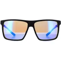 Dragon Rectangle Mens Matte Black Lumalens Blue Ionized Sparrow
