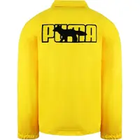 Puma x Maison Kitsune Långärmad Krage Gul Herr Coach Jacka 530430 30