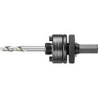 DeWalt DT90369-QZ, Hålsågadapter, Hexskaft, 13 mm, Svart, Rostfritt stål, 3,2 cm, 21 cm
