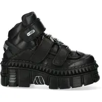New rock metalliska läderstövlar med ankel - WALL285-S3