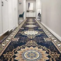 Super Six Skräddarsydda Långa Hallmattor Europeiska Trappor Korridormatta Bröllop Hotellmatta Områdesmattor Löpare Blomma Halkfri Golv 60x200cm