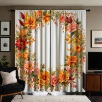 Household supplies MH 2 st HD Pastoral gul girlanggardin Grön gul knyt digitaltryckt gardin Heminredningsstil Dekorera vardagsrum b W52H63inchW132H160cm