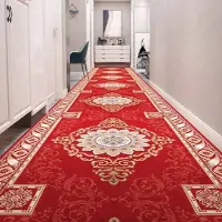 Super Six Skräddarsydda Långa Hallmattor Europeiska Trappor Korridormatta Bröllop Hotellmatta Områdesmattor Löpare Blomma Halkfri Golv 60x100cm