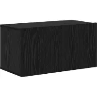 vidaXL TV-bänkset 10 pcs Svart Ek 30,5 x 30 x 90 cm Konstruerat trä