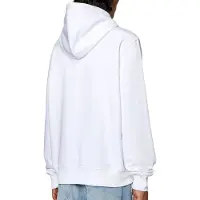 Diesel Torn Logo Vit Hoodie