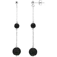Diadema - Örhängen Black Night - Kollektion Kristall Pärla