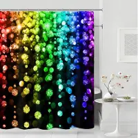 Shower curtain Home Decor Modernt duschdraperi Mode Glänsande Duschdraperier Polyestertyg Vattentäta Badkarsgardiner Badrum Skiljegardin 12 krok 180x180cm
